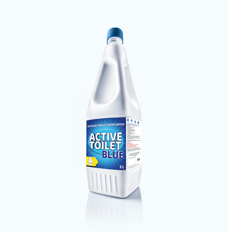 Nowa etykieta i nazwa produktu Active Toilet Blue